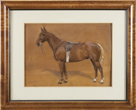 Frances Mabel Hollams "Gin" 1929
olio su compensato (cm 30x43)
firmato e datato