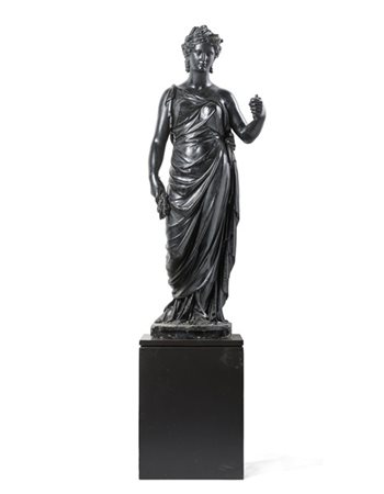 Humphrey Hopper "Allegoria dell'estate", scultura in gesso patinato a finto bron