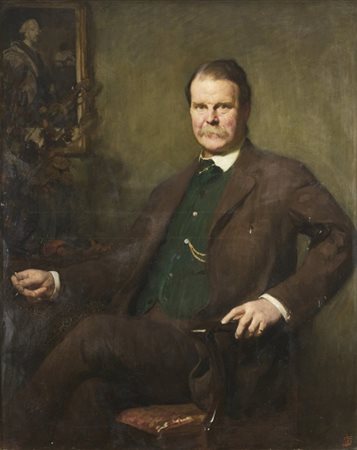 Solomon Joseph Solomon * "Ritratto di Tonman Mosley" 
olio su tela (cm 125x100)