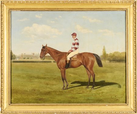 C. Grant "Il fantino" 1881
olio su tela (cm 73x90)
firmato e datato in basso a d