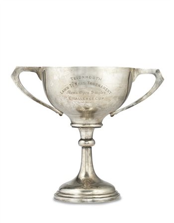 * Coppa biansata in argento "Teignmouth Lawn Tennis Tournament Men's Open Singl