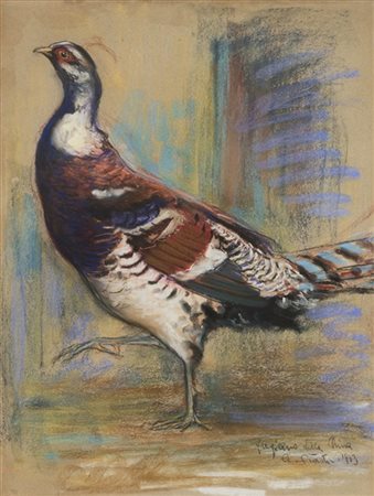 Antonio Piatti "Fagiani" 1913
coppia di tecniche miste (cm 60x45)
firmati, titol