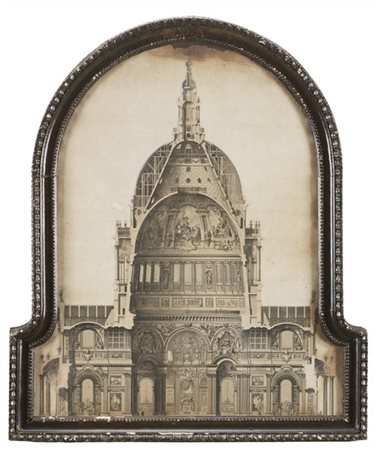 Samuel Wace and John Gwynn, secolo XVIII "Veduta trasversale della cupola di Sa
