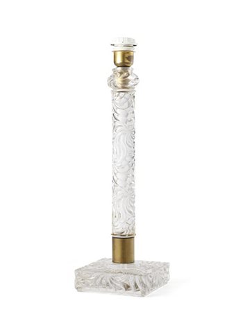 Baccarat Francia, prima metà del secolo XX
Lampada da tavolo in vetro con fusto