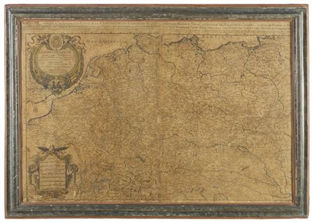 Alexis Hubert Jaillot Coppia di carte geografiche raffiguranti territori dell'Am