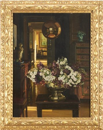 Herbert Davis Richter "Household gods" 1919
olio su tela (cm 100x75)
firmato in