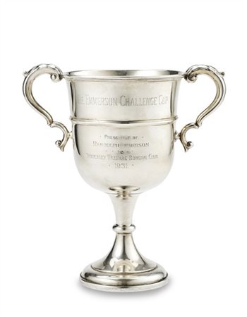 Coppa biansata in argento " The Emmerson Challenge Cup presented by Randolphe E