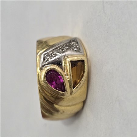 Anello vintage in oro 18 carati 
