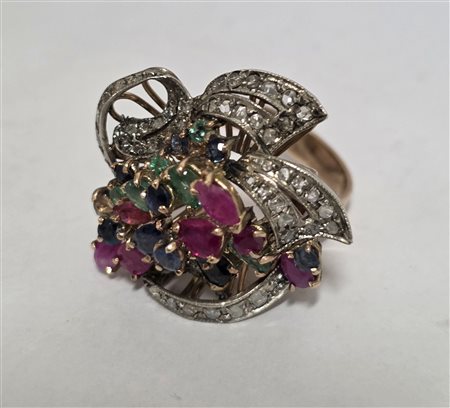 Anello da cocktail in oro