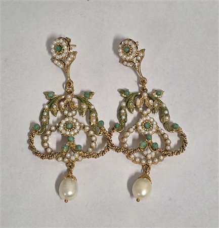 Orecchini Art Nouveau stile