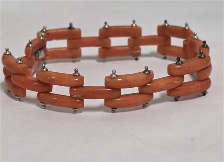 Bracciale in corallo e argento 