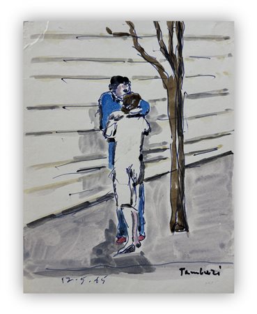 ORFEO TAMBURI (1910-1994) - Senza Titolo, 1965