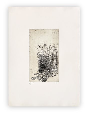 GIUSEPPE ZIGAINA (1924-2015) - Senza Titolo (Uccello nell'erba), 1978