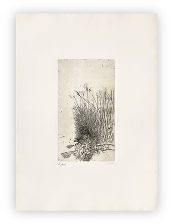 GIUSEPPE ZIGAINA (1924-2015) - Senza Titolo (Uccello nell'erba), 1978
