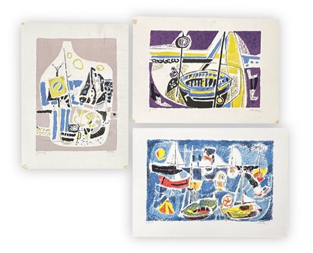 ENRICO PAULUCCI (1901-1999) - Lotto unico di 3 litografie