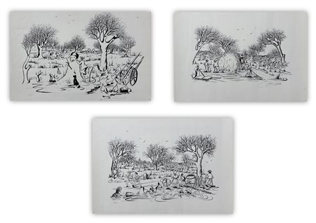BRENNO BENATTI (1948) - Lotto unico di 3 litografie