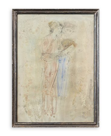 TRENTO LONGARETTI (1916-2017) - Famiglia in cammino, 1980