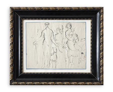 ENRICO BAJ (1924-2003) - Senza Titolo, 1948