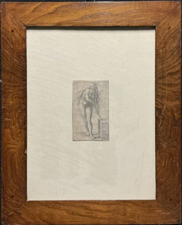 Lucas van Leyden "Lucrezia"
bulino (mm 115x70 ca.)
in cornice (gravi difetti)