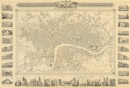 [MAPPA - LONDRA - FACSIMILE] - SHURY, John. Plan of London From Actual Survey,