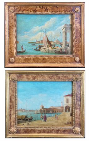 G. B. Pagani
"Scorci veneziani" 
oli su tela (cm max 27x38) 
firmati in basso a
