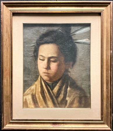 Francesco Ghittoni (Attribuito)

"Donna orientale" 
olio su tela libera (cm 40x3