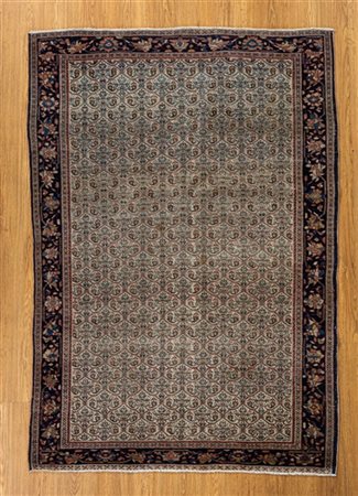 Tappeto Malayer, Persia, secolo XX. Decoro all over con losanghe ornate da Bote