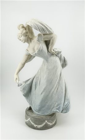 Goldscheder Friedrich Figura di fanciulla danzante in porcellana dipinta (h cm 5