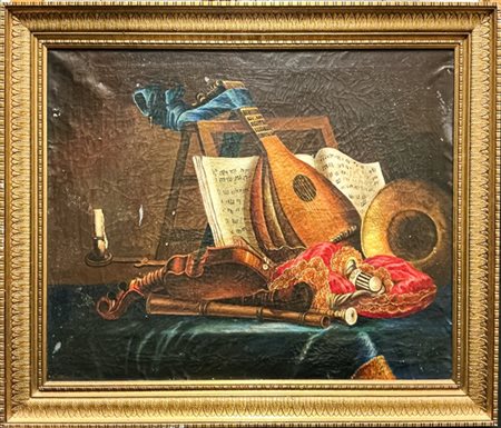 Ignoto

"Composizione con strumenti musicali"
olio su tela (cm 59x73)
in cornic