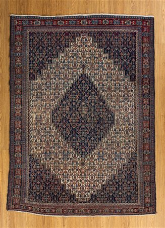 Tappeto Senneh, Persia, secolo XX. Decoro Herati distribuito uniformemente su m
