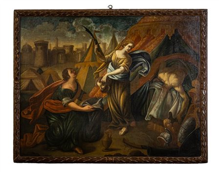 Ignoto

"Giuditta e Oloferne"
olio su tela (cm 116x148)
in cornice antica
(rest