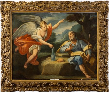 Scuola dell'Italia settentrionale del secolo XVII

"San Giuseppe e l'angelo"
ol