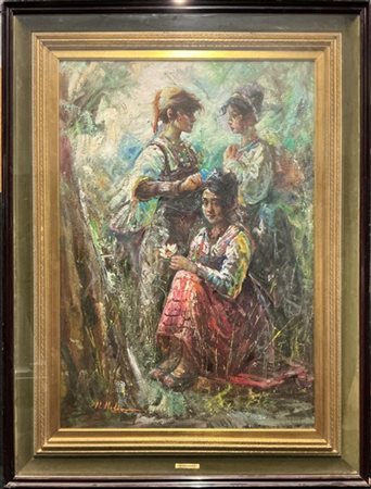 M . Molinaro

"Le gitane" 
olio su tela (cm 100x70)
firmato in basso a sinistra