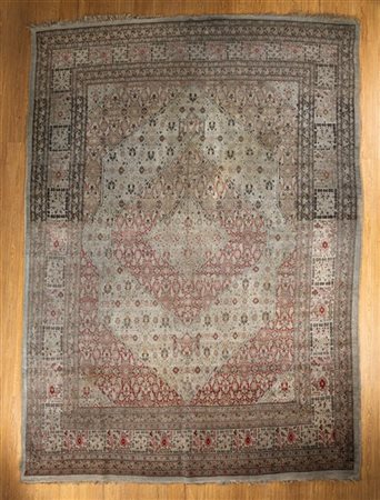 Tappeto Tabriz, Persia, inizio secolo XX. Decoro con medaglioni concentrici nei
