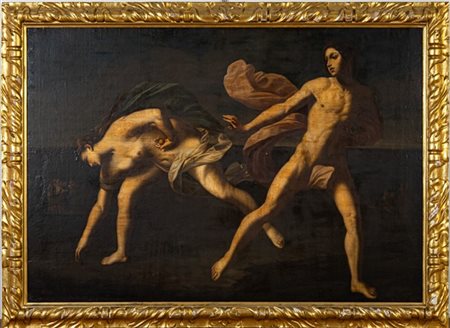 Seguace di Guido Reni dell secolo XVIII
"Atalanta e Ippomene"
olio su tela (cm