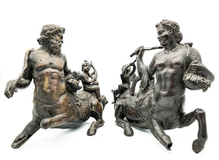 Ignoto
Coppia di centauri con amorini, fusione in bronzo (cm 35x27x14 ca.) (dif