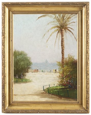 Ignoto di inizio secolo XX

"Il Gianicolo" 
olio su compensato (cm 37x29)
al re