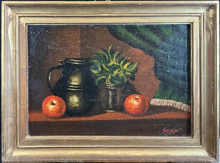 Varieschi

"Natura morta" 
olio su tela (cm 50x70)
firmato in basso a destra
in