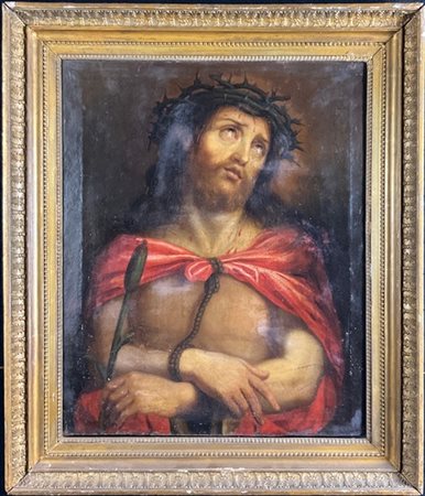 Ignoto

"Ecce Homo"
olio su tela (cm 54x45)
in antica cornice in legno e pastig