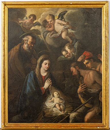 Ignoto della fine del secolo XVII

"Adorazione dei pastori"
olio su tela (cm 15
