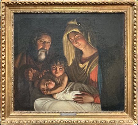 Ignoto

"Sacra Famiglia con san Giovannino"
olio su tela (cm 72x80)
in cornice