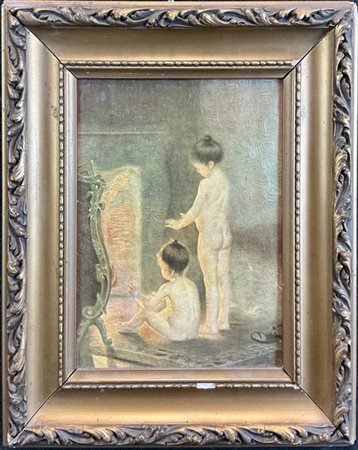Da Paul Peel

"Dopo il bagno" 
oleografia con goffratura (cm 23x17)
in cornice