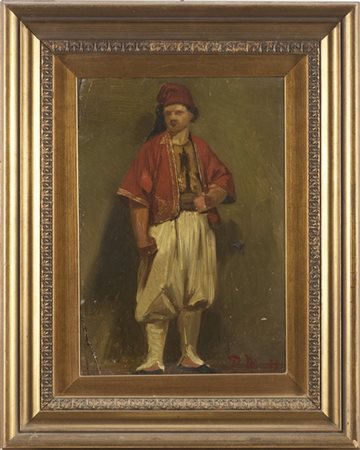 Domenico Morelli "Il turco" 1878
olio su tela libera (cm 29x20)
monogrammato e d