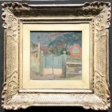 Carlo Varese "Paesaggio" 1943

olio (cm 15x15)
firmato e datato in basso a sinis