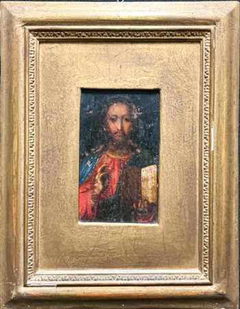 Ignoto

"Cristo Pantocratore"
olio su tavola (misura totale della tavola cm 26,