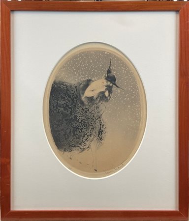 Louis Icart "Winter" 1920
acquaforte, acquatinta e puntasecca
Lastra (cm 24x19)