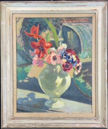Luigi Bracchi "Fiori al sole" 
olio su cartone telato
cm 60x50
firmato in basso