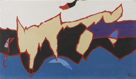 WLADIMIRO TULLI "Senza titolo" 2000
acrilici su compensato
cm 35x60
firmato in b