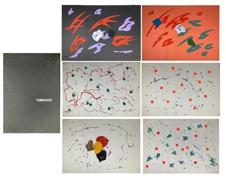 Giulio Turcato Cartella editoriale contenente sei serigrafie
cm 50x70
tutte firm