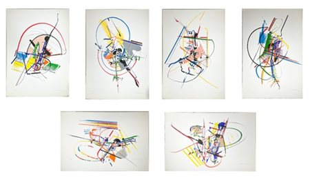 Edoardo Franceschini Sei litografie a colori di diverso soggetto
cm 70x50
tutte